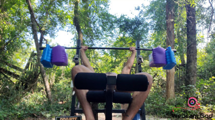 Arthur Eden aka Webcam God: Bench press & dumbbells (4K)