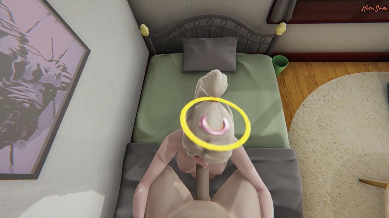 Hentai Smash: Mercy gets fingered then deepthroats your cock - Overwatch POV Hentai.