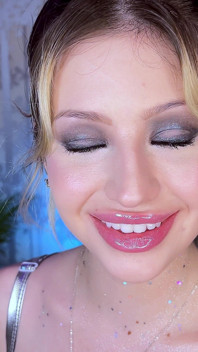 Rty fetiš glitter lesklé škádlení s mými baculatými rty