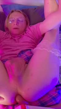 Pig's Anal - POV Pegging and Anal Gaping of Sissy White Boy