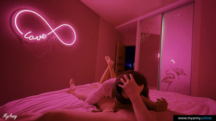 MyAnny: Cute girl sucks my dick and fucks after a party