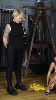 Slave Mila’s Tearful Bastinado Training with Mistress Baton