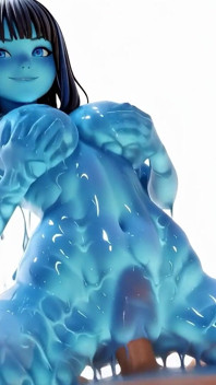 Gelara Flows Into My Studio, Her Fluid Form Shifting with Each Subtle Wave - Ai Generated