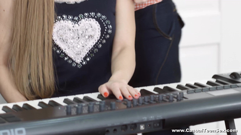 Casual Teen Sex: Music teens jamming and fucking