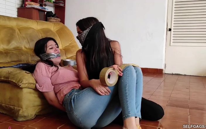 Selfgags Latina Bondage: Owned by the Escaped Prisoner