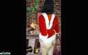 Dani The Cutie: Danithecutie güzel küçük vücudunu gösteriyor ve Noel&amp;#039;de domalarak sertleşiyor