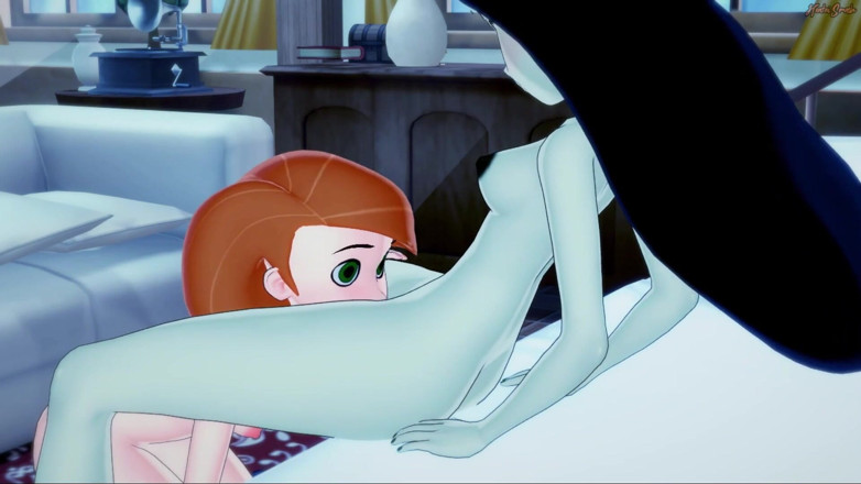 Hentai Smash: Kim Possible eating Sheego's pussy before they scissor - Kim Possible...
