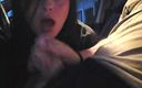 LEXI AND DAN: Sucking Boyfriends Cock in the Front Seat Telling Him About...