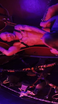 Leather Sling Obedience Mason Cross's Hardcore Dungeon Less
