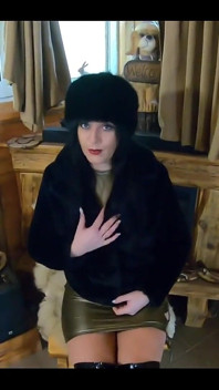 Milfycalla Deep Blow-job While Wearing Fur Coat and Shiny Boots 204