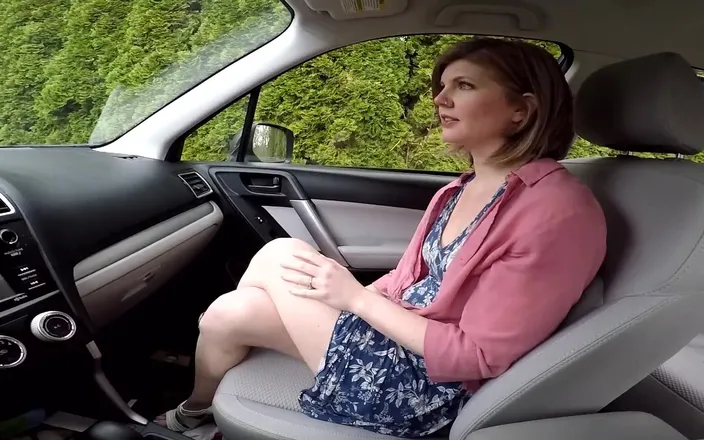 Housewife Ginger: In Rental Car with Co-worker