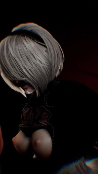 Yorha 2b robot del sesso nello spettacolo sessuale bDSM | Nier Automata parodia porno