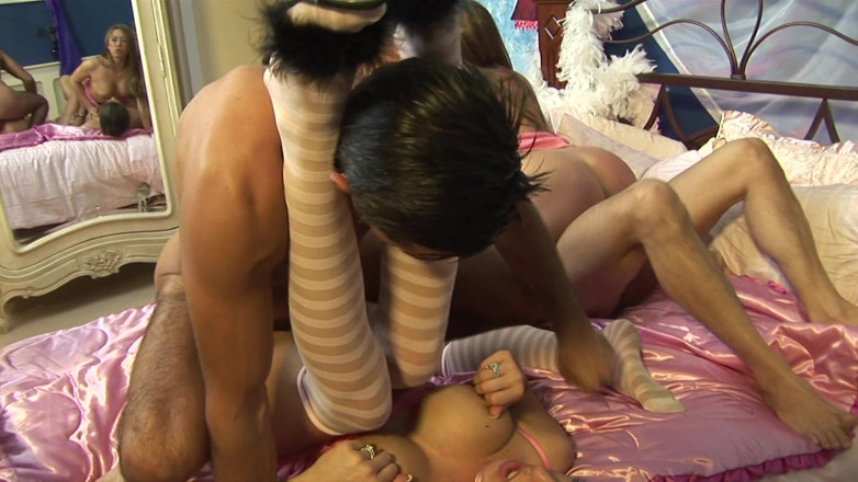 Empire of 4: Busting a Couple of Pink Twats in a Pink Bedroom
