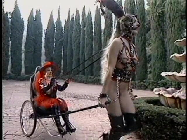 Tirrany Girls: Une lesbienne profite du bondage en plein air