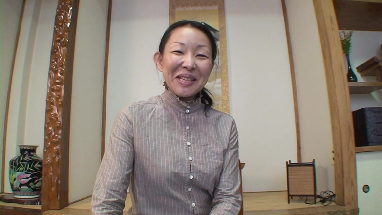 Japan Lust: Mature Japanese granny strips down for pussy creampie