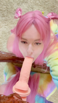 I'm Practicing Swallowing Cum on a Dildo.