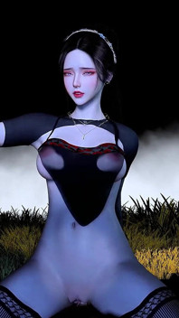 Beauty Glitched Goddess with Big Assets - 3D Animation Hentai