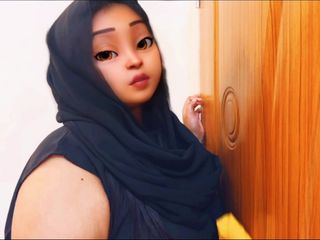 Aria Mia: Punjabi bonita grandona sexy empregada enquanto limpa casa, proprietário dá...