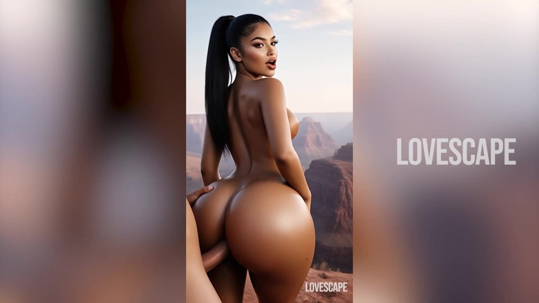 Lovescape: Dağ çayırı latin sürtük - sert domaltmalı ve damlayan finiş