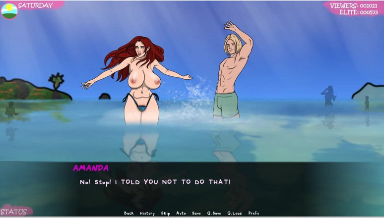 XXX Games Bunk: Lust Town - LT - Gameplay - Main Peranan - Bogel Di Pantai - Payudara...