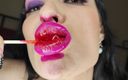 Princess18_: Valentine's Day Lip Fetish Sucking Lollipop and Kissing