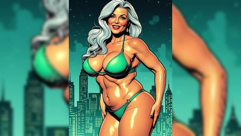 AI Porn: Ai Animation сильная бабушка соблазняет