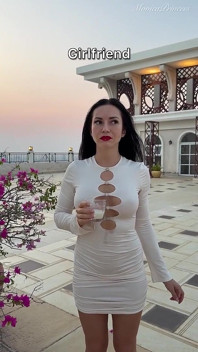 Outdoor Pussy Flashing, Pee in the Glass, Spit, Ahegao, Fake Cum on My Tits & Body