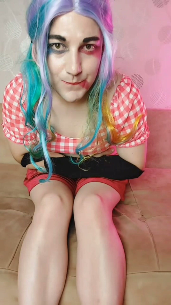 Kitty_Cross: ハーレイ・クイン フェムボーイ コスプレモデル クロスドレッサー