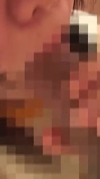Teen Brunette Gets Passionate Bedroom Facial From Lover