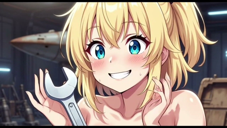 Hot girl dancing: Cute Girls in Space Yard, Ai Animation