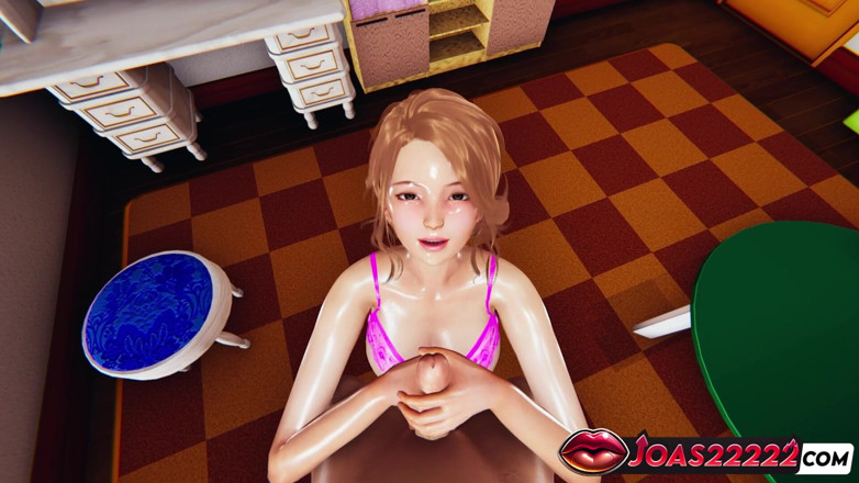 Joas22222: Erina Punčochy 3D Hentai - Stimulace honění, kouření ve volných rukou, šukání koz...