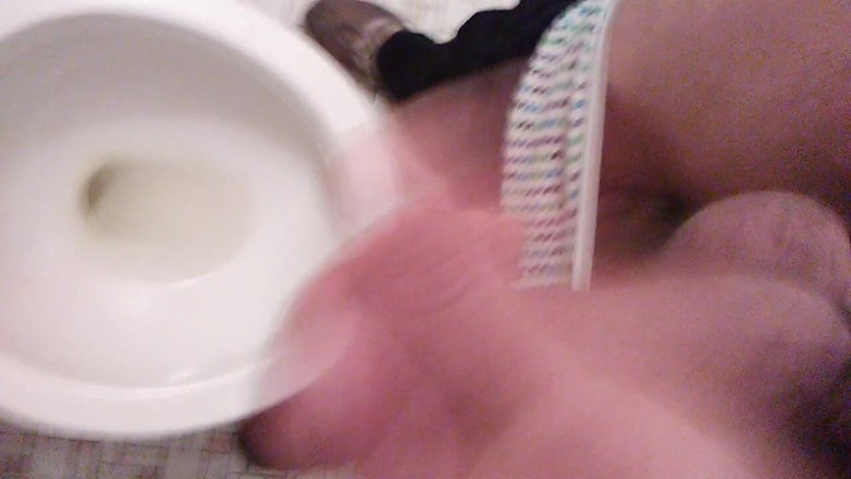 LilTaste: POV Transgirl Cumming at Camera While Pissing on Hand