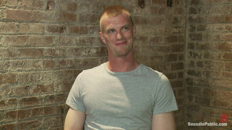 Bound in public: Big Stud Gets His Ass Pulverized in the Slaughterhouse