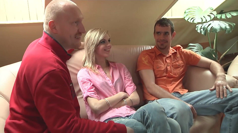 German amateur - 100% German hardcore videos: Skinny blonde gets fucked in front of her boyfriend