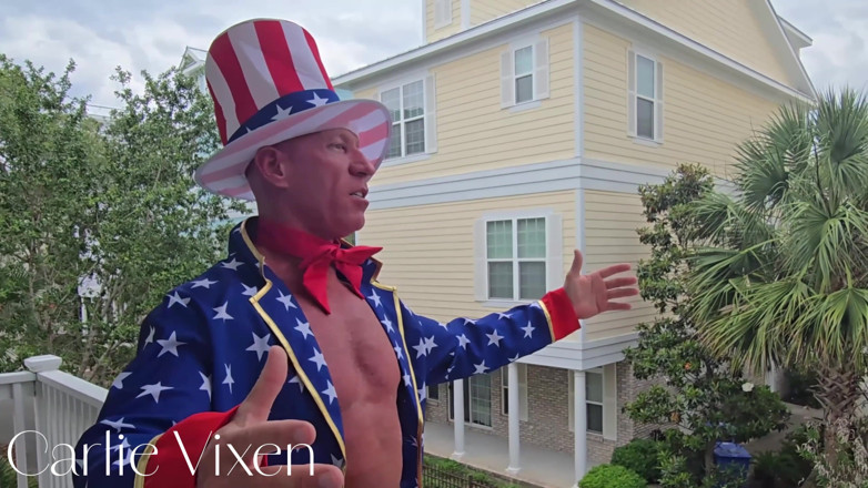 Carlievixen: 4K Carlie Vixen 4th of July Orgy: MILF Creampied by 6 Studs &amp; 4...