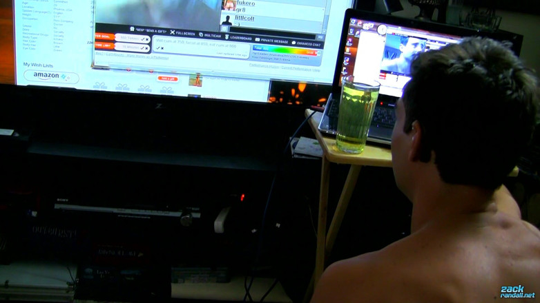 Zack Randall: A Shower of Cum in a Cam Show