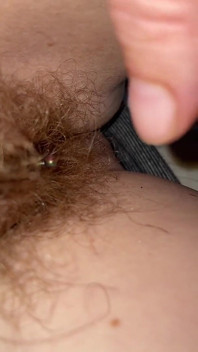 One Hair Heaven as a Single Pube Gets Caught Around My Clit Piercing
