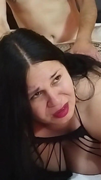 Mamă sexy mare și frumoasă se bucură, doar pentru fani cu încetinitorul