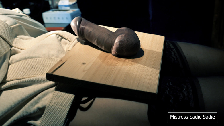 Sadic Sadie: Primera vez clavando bolas y una aguja en tu bellota.