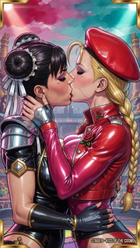 Street Fighter Babes Kissing