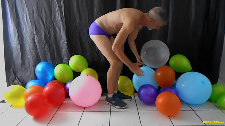 Man Puppy: Big Dick & Balloons Too!