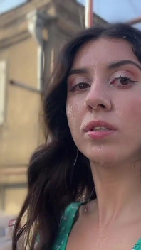 Country Slut Sucks Three Cocks and Gets a Lot of Cum on Her Face - Public Cumwalk