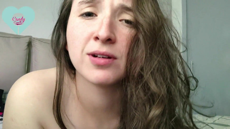 Candy Camille: Cutie Rides a Dildo and Gets Creampie