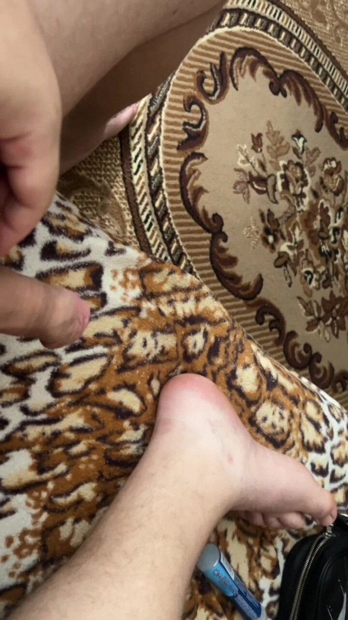 Makssssimus: Fat Man Lying on the Couch Shows His Ass and...