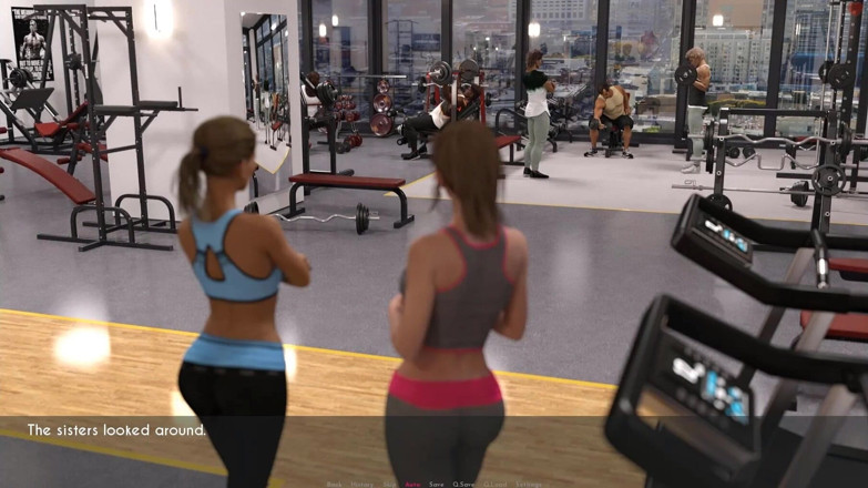 Visual Novels: En fru och styvmor del 50 - MILFs tränar i gymmet