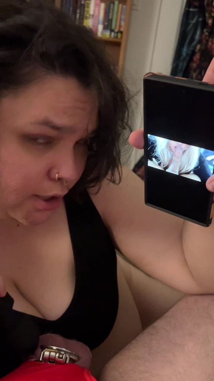 MyPrejacBoyfriend: Un cocu en cage de chasteté taquine ! Dirty talk sph...
