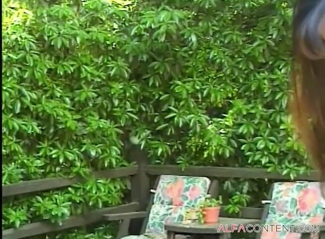 Hardcore teens: Dark Haired Asian and Busty Brunette Licking Each Other's Pussies