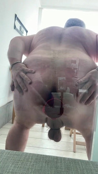 Riding a Big Dildo with My Fat Ass