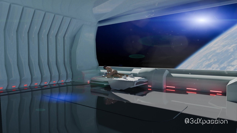 3dxpassion-transgender: Sci-fi Lab Secrets - 18letá kráska Akari jezdí na reverzní cowgirl, bere...