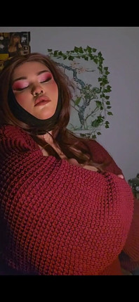 Realistic Dildo Between My Big Natural Tits with Pasties on